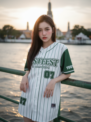 เสื้อเบสบอลพิมพ์ลาย สั่งทำ ออกแบบเอง ORDER 141 รอบ 4 ด้านหน้า