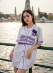 เสื้อเบสบอลพิมพ์ลาย สั่งทำ ออกแบบเอง ORDER 142 ด้านหน้า