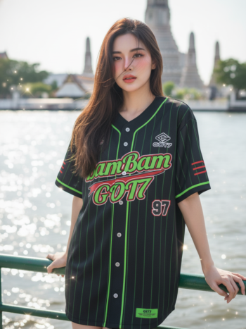เสื้อเบสบอลพิมพ์ลาย สั่งทำ ออกแบบเอง ORDER 143 ด้านหน้า