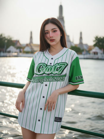 เสื้อเบสบอลพิมพ์ลาย สั่งทำ ออกแบบเอง ORDER 145 ด้านหน้า
