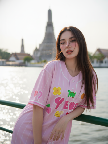 เสื้อเบสบอลพิมพ์ลาย สั่งทำ ออกแบบเอง ORDER 148 ด้านหน้า