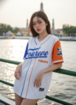 เสื้อเบสบอลพิมพ์ลาย สั่งทำ ออกแบบเอง ORDER 151 ด้านหน้า