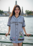 เสื้อเบสบอลพิมพ์ลาย สั่งทำ ออกแบบเอง ORDER 153 ด้านหน้า
