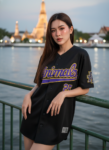 เสื้อเบสบอลพิมพ์ลาย สั่งทำ ออกแบบเอง ORDER 156 ด้านหน้า