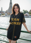 เสื้อเบสบอลพิมพ์ลาย สั่งทำ ออกแบบเอง ORDER 157 ด้านหน้า