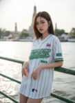 เสื้อเบสบอลพิมพ์ลาย สั่งทำ ออกแบบเอง ORDER 158 ด้านหน้า