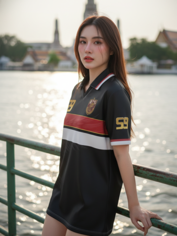 เสื้อเบสบอลพิมพ์ลาย สั่งทำ ออกแบบเอง ORDER 450 ด้านหน้า