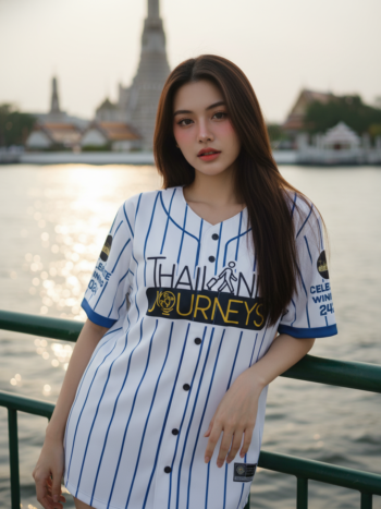 เสื้อเบสบอลพิมพ์ลาย สั่งทำ ออกแบบเอง ORDER 161 ด้านหน้า
