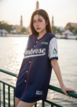 เสื้อเบสบอลพิมพ์ลาย สั่งทำ ออกแบบเอง ORDER 166 ด้านหน้า