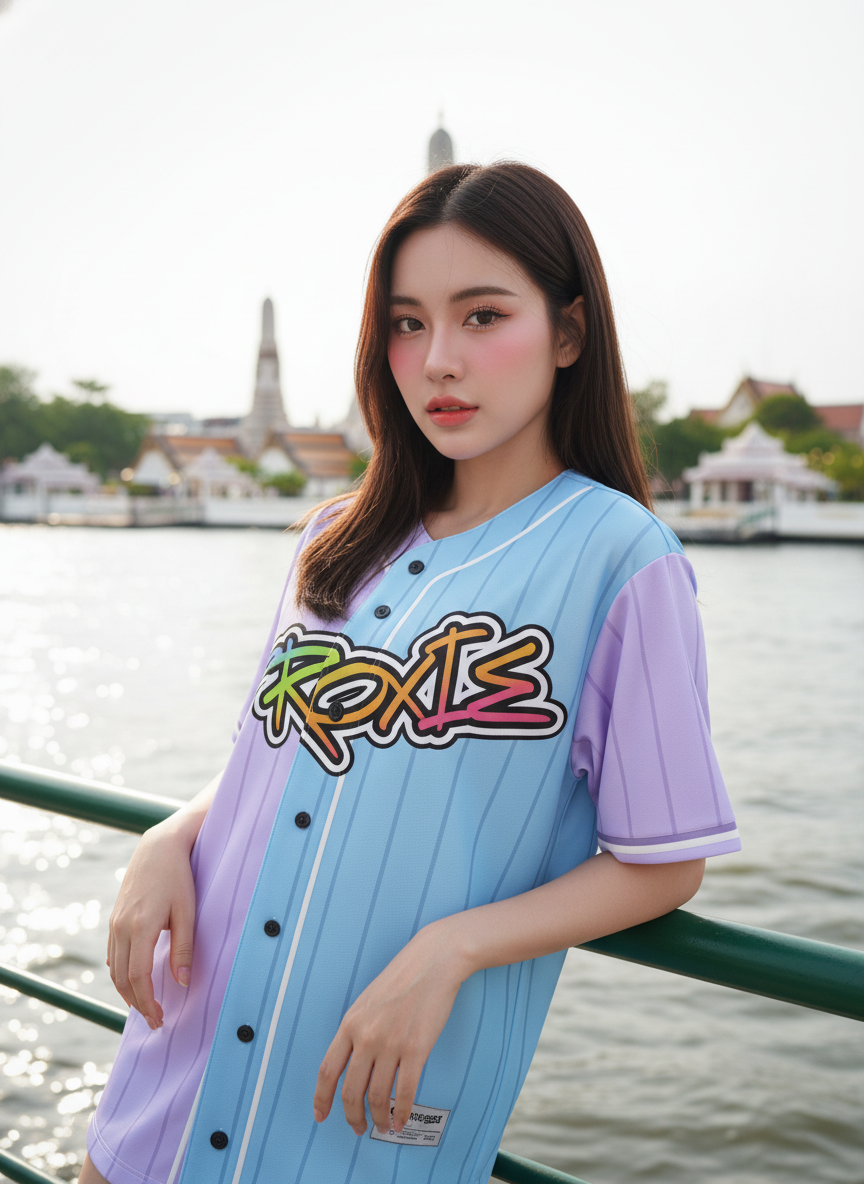 ORDER 167 เสื้อเบสบอล - ด้านหน้า เสื้อเบสบอลพิมพ์ลาย สั่งทำ ออกแบบเอง ORDER 167 ด้านหน้า