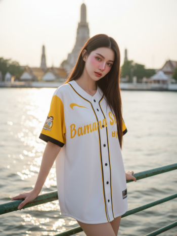 เสื้อเบสบอลพิมพ์ลาย สั่งทำ ออกแบบเอง ORDER 169 ด้านหน้า