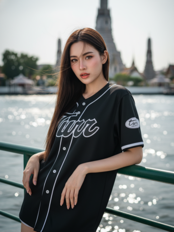 เสื้อเบสบอลพิมพ์ลาย สั่งทำ ออกแบบเอง ORDER 170 ด้านหน้า