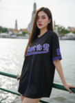 เสื้อเบสบอลพิมพ์ลาย สั่งทำ ออกแบบเอง ORDER 451 ด้านหน้า