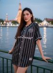 เสื้อเบสบอลพิมพ์ลาย สั่งทำ ออกแบบเอง ORDER 172 ด้านหน้า