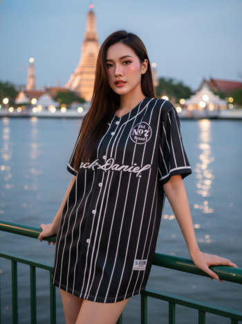 เสื้อเบสบอลพิมพ์ลาย สั่งทำ ออกแบบเอง ORDER 172 ด้านหน้า