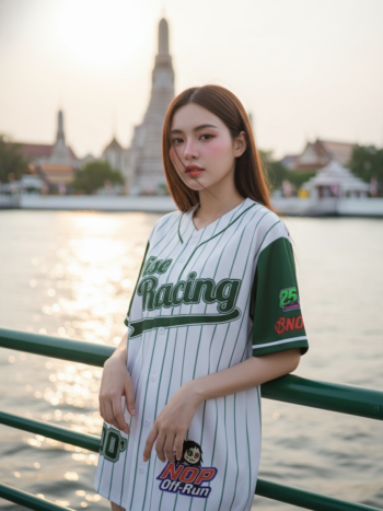 เสื้อเบสบอลพิมพ์ลาย สั่งทำ ออกแบบเอง ORDER 175 ด้านหน้า