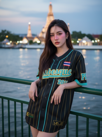 เสื้อเบสบอลพิมพ์ลาย สั่งทำ ออกแบบเอง ORDER 152 รอบ2 ด้านหน้า