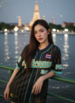 เสื้อเบสบอลพิมพ์ลาย สั่งทำ ออกแบบเอง ORDER 152 รอบ3 ด้านหน้า