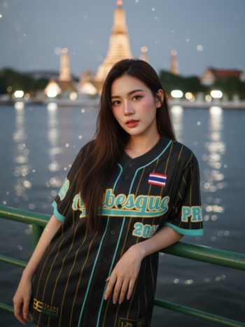 เสื้อเบสบอลพิมพ์ลาย สั่งทำ ออกแบบเอง ORDER 152 รอบ3 ด้านหน้า