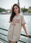 เสื้อเบสบอลพิมพ์ลาย สั่งทำ ออกแบบเอง ORDER 168 รอบ 2 ด้านหน้า