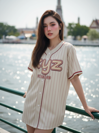 เสื้อเบสบอลพิมพ์ลาย สั่งทำ ออกแบบเอง ORDER 168 รอบ 2 ด้านหน้า