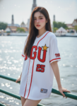 เสื้อเบสบอลพิมพ์ลาย สั่งทำ ออกแบบเอง ORDER 185 ด้านหน้า