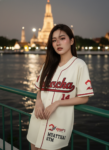 เสื้อเบสบอลพิมพ์ลาย สั่งทำ ออกแบบเอง ORDER 186 ด้านหน้า