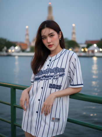 เสื้อเบสบอลพิมพ์ลาย สั่งทำ ออกแบบเอง ORDER 190 รอบ 2 ด้านหน้า