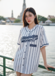 เสื้อเบสบอลพิมพ์ลาย สั่งทำ ออกแบบเอง ORDER 190 รอบ 3 ด้านหน้า
