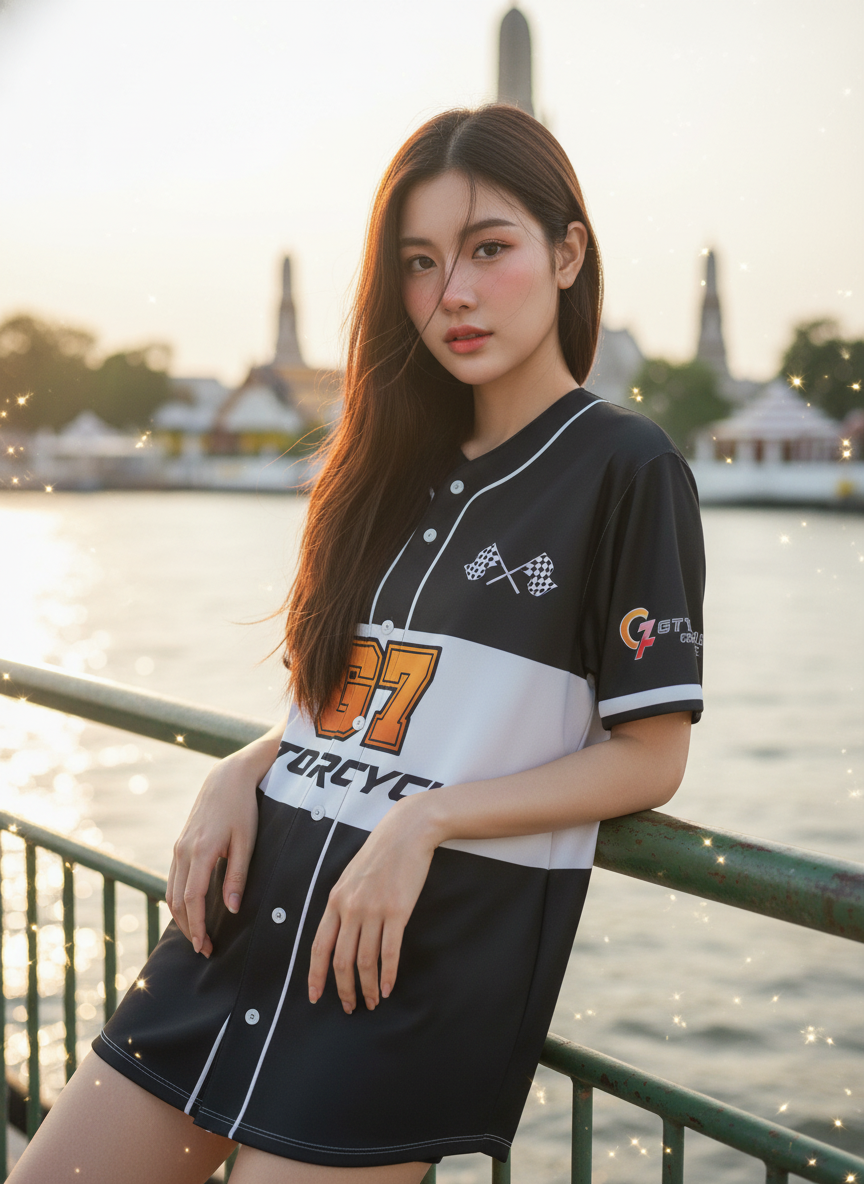 ORDER 191 เสื้อเบสบอล - ด้านหน้า เสื้อเบสบอลพิมพ์ลาย สั่งทำ ออกแบบเอง ORDER 191 ด้านหน้า