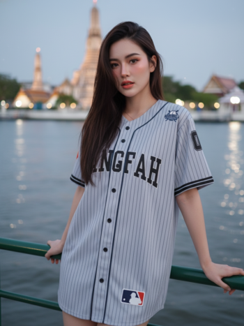 เสื้อเบสบอลพิมพ์ลาย สั่งทำ ออกแบบเอง ORDER 192 DESIGN ด้านหน้า