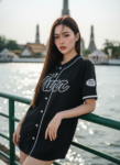 เสื้อเบสบอลพิมพ์ลาย สั่งทำ ออกแบบเอง ORDER 194 ด้านหน้า