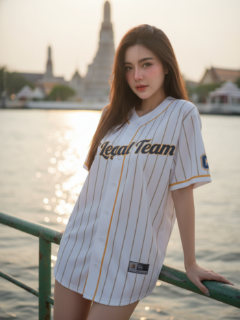 เสื้อเบสบอลพิมพ์ลาย สั่งทำ ออกแบบเอง ORDER 196 ด้านหน้า