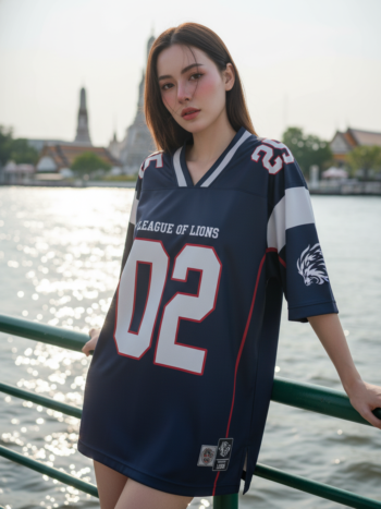 เสื้อโอเวอร์ไซส์พิมพ์ลาย สั่งทำ ออกแบบเอง ORDER 198 ด้านหน้า