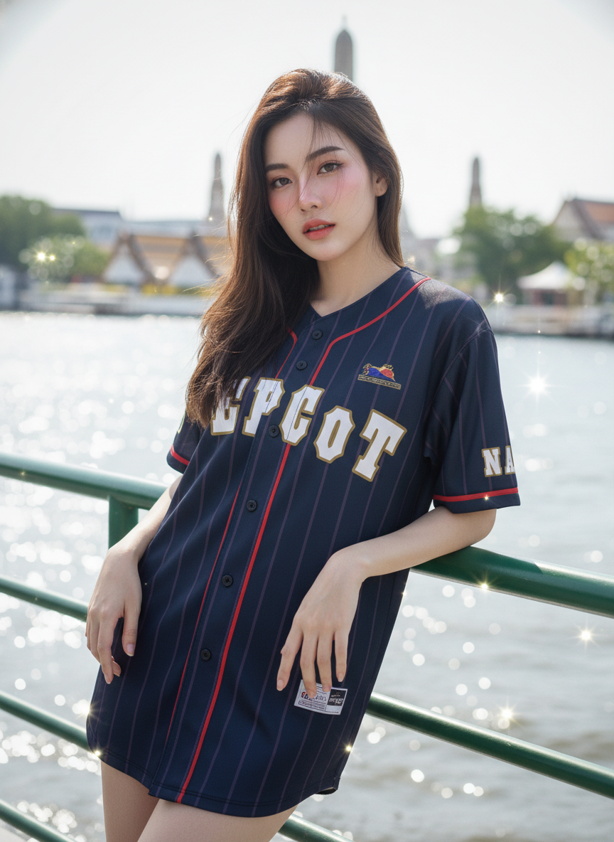 ORDER 199 เสื้อเบสบอล - ด้านหน้า เสื้อเบสบอลพิมพ์ลาย สั่งทำ ออกแบบเอง ORDER 199 ด้านหน้า