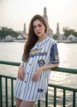 เสื้อเบสบอลพิมพ์ลาย สั่งทำ ออกแบบเอง ORDER 203 ด้านหน้า