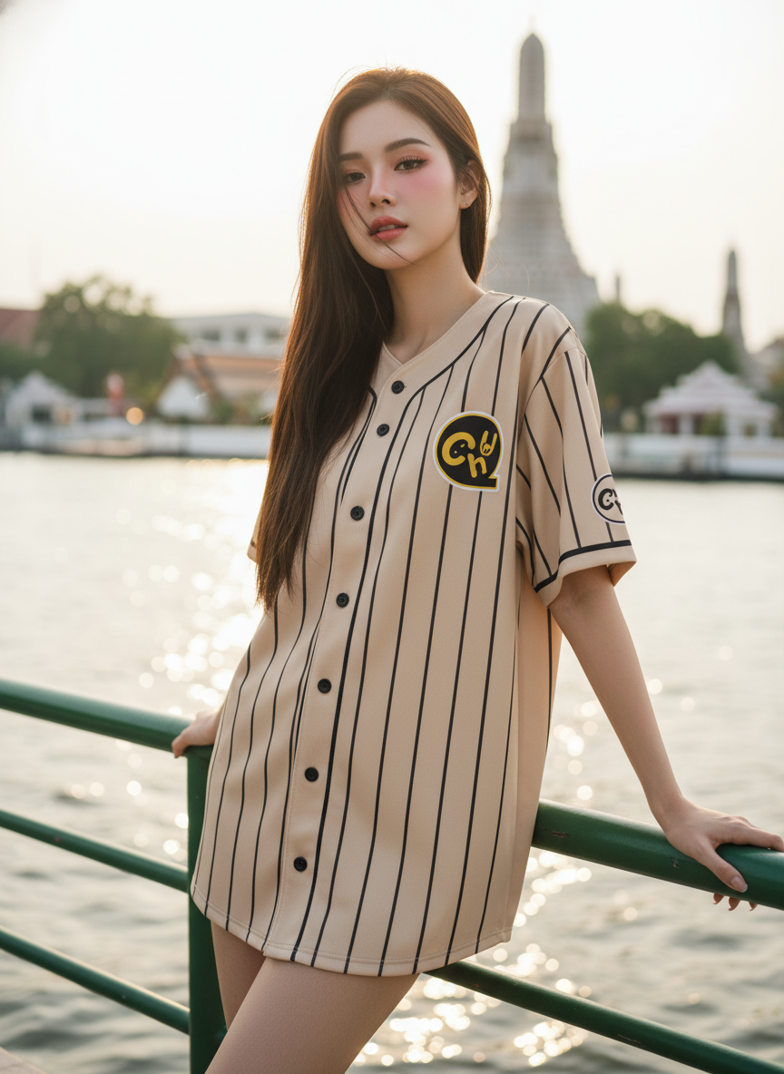 ORDER 209 เสื้อเบสบอล - ด้านหน้า เสื้อเบสบอลพิมพ์ลาย สั่งทำ ออกแบบเอง ORDER 209 ด้านหน้า