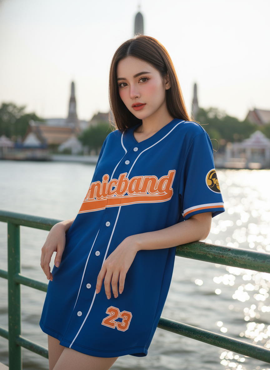 ORDER 210 เสื้อเบสบอล - ด้านหน้า เสื้อเบสบอลพิมพ์ลาย สั่งทำ ออกแบบเอง ORDER 210 ด้านหน้า