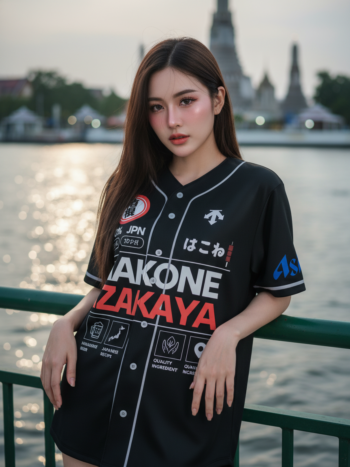 เสื้อเบสบอลพิมพ์ลาย สั่งทำ ออกแบบเอง ORDER 211 ด้านหน้า