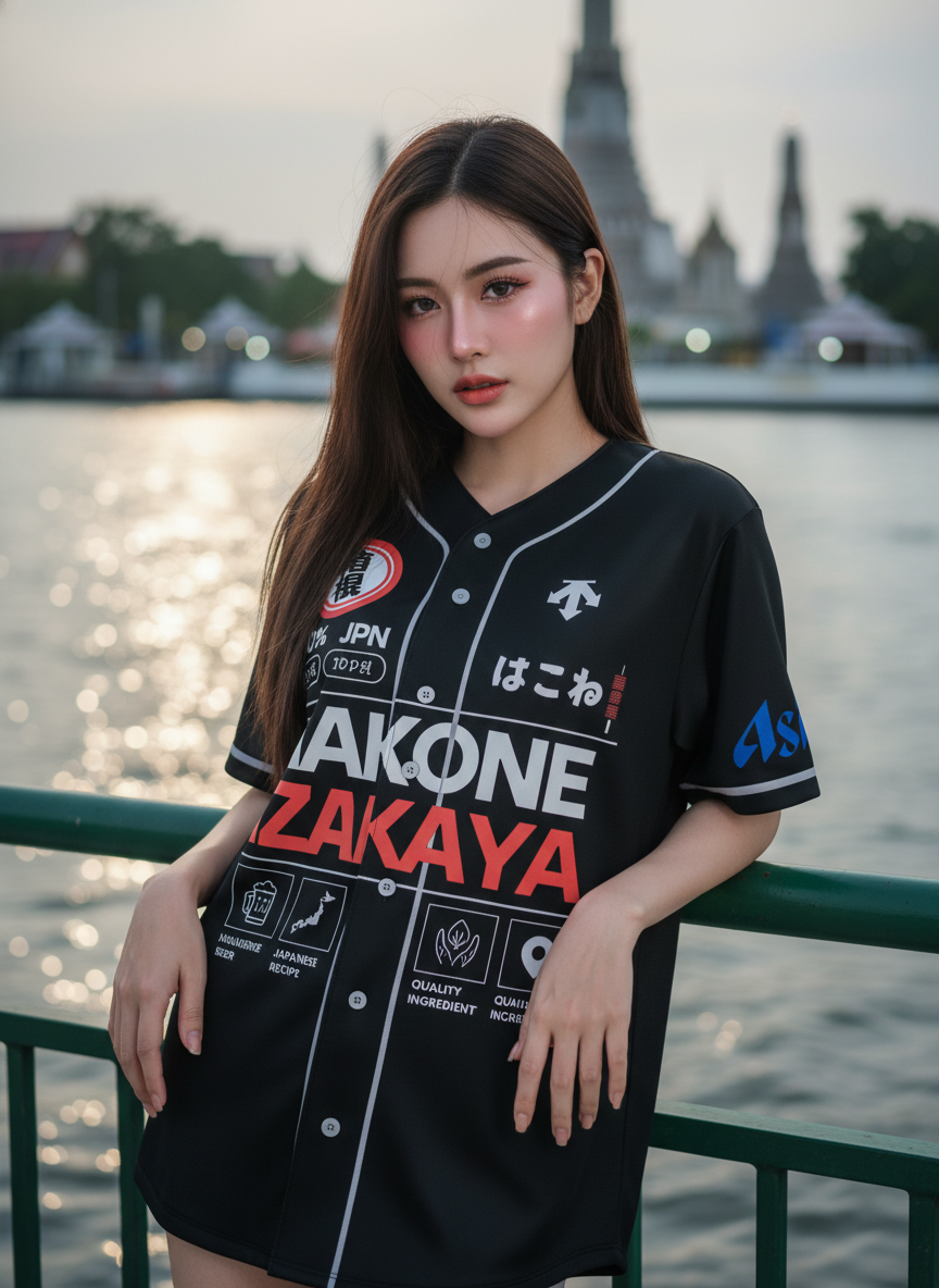 ORDER 211 เสื้อเบสบอล - ด้านหน้า เสื้อเบสบอลพิมพ์ลาย สั่งทำ ออกแบบเอง ORDER 211 ด้านหน้า