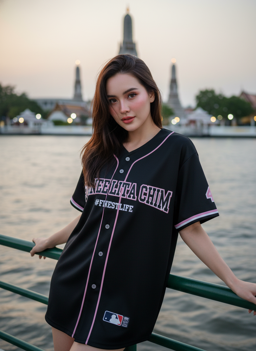 ORDER 212 เสื้อเบสบอล - ด้านหน้า เสื้อเบสบอลพิมพ์ลาย สั่งทำ ออกแบบเอง ORDER 212 ด้านหน้า