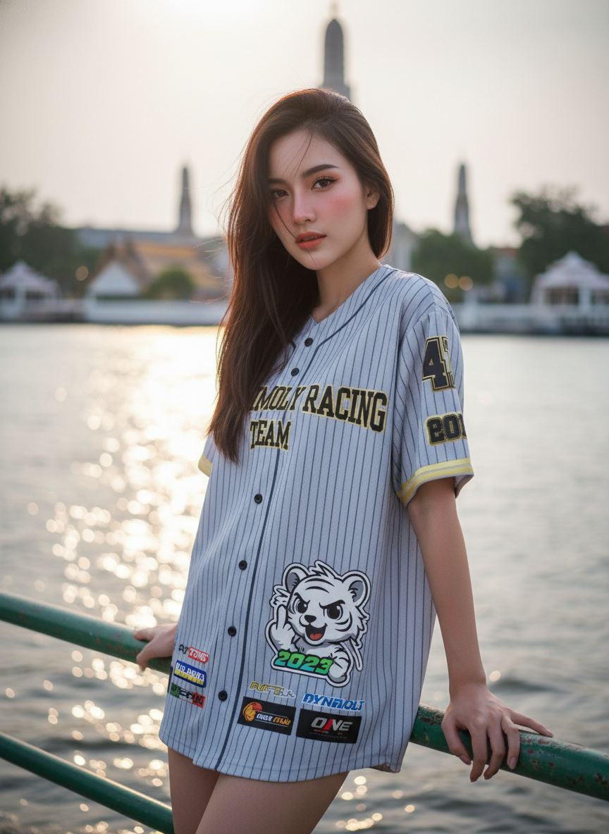 ORDER 153 รอบ 2 เสื้อเบสบอล - ด้านหน้า เสื้อเบสบอลพิมพ์ลาย สั่งทำ ออกแบบเอง ORDER 153 รอบ 2 ด้านหน้า