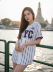 เสื้อเบสบอลพิมพ์ลาย สั่งทำ ออกแบบเอง ORDER 174 รอบ 3 ด้านหน้า