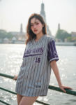 เสื้อเบสบอลพิมพ์ลาย สั่งทำ ออกแบบเอง ORDER 205 รอบ 2 ด้านหน้า