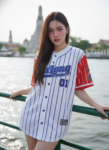 เสื้อเบสบอลพิมพ์ลาย สั่งทำ ออกแบบเอง ORDER 215 ด้านหน้า
