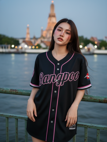 เสื้อเบสบอลพิมพ์ลาย สั่งทำ ออกแบบเอง ORDER 217 ด้านหน้า