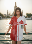 เสื้อเบสบอลพิมพ์ลาย สั่งทำ ออกแบบเอง ORDER 218 ด้านหน้า