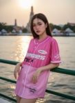 เสื้อเบสบอลพิมพ์ลาย สั่งทำ ออกแบบเอง ORDER 219 ด้านหน้า