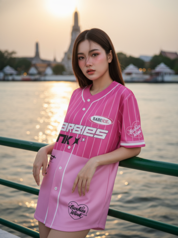 เสื้อเบสบอลพิมพ์ลาย สั่งทำ ออกแบบเอง ORDER 219 ด้านหน้า