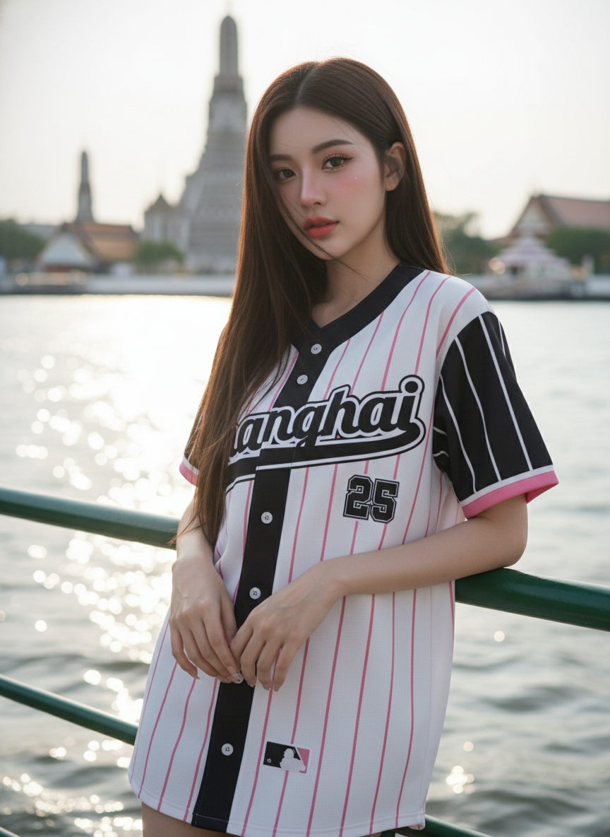 ORDER 221 เสื้อเบสบอล - ด้านหน้า เสื้อเบสบอลพิมพ์ลาย สั่งทำ ออกแบบเอง ORDER 221 ด้านหน้า